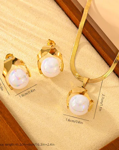 Ensemble Boucles d'oreilles Perles - 2
