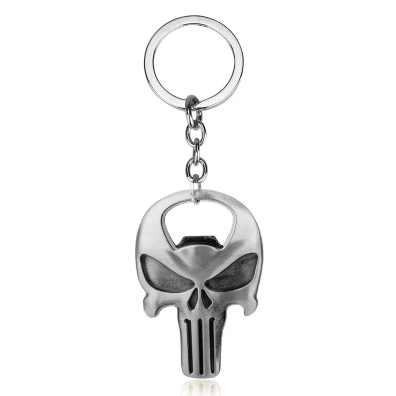 Abrebotellas creativo con forma de calavera, llavero y colgante. Destapa botellas con estilo y llévalo siempre contigo. Un regalo original.