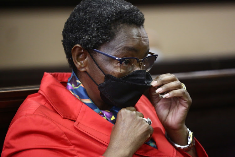 ANCWL president Bathabile Dlamini appeared at Johannesburg magistrates court for judgement on her perjury case on Wednesday.