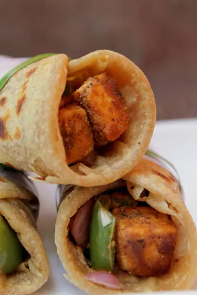 Punjabi Paneer Tikka Roll