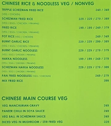 Hotel Madhuban Garden Resto & Bar menu 