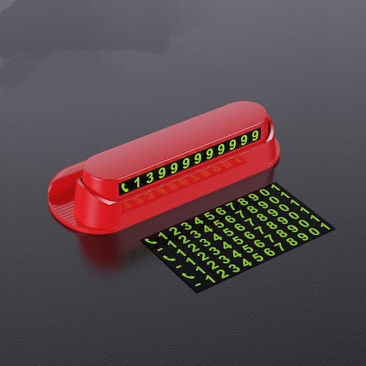 Title 1, Luminous Car Temporary Parking Card, Car Sticke...