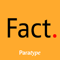 Fact™ Latin and Cyrillic FlipFont by Paratype