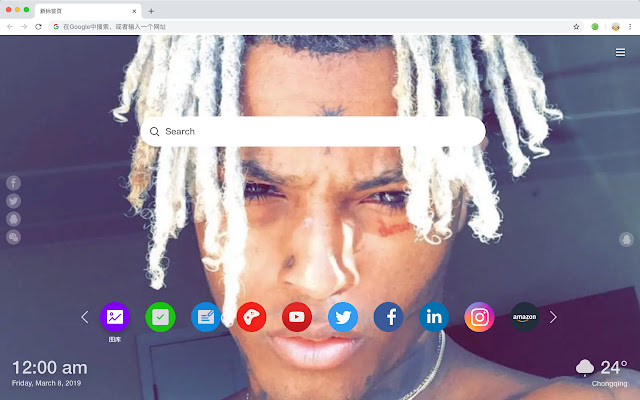 XXXTentacion Hot Stars HD New Tabs Themes