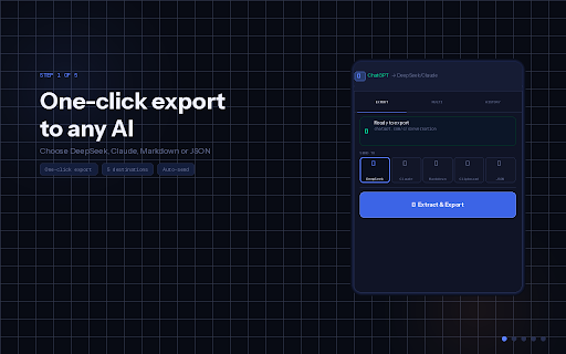 ChatGPT → DeepSeek / Claude Exporter screenshot 1