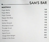 Sam's Restaurant & Bar menu 1