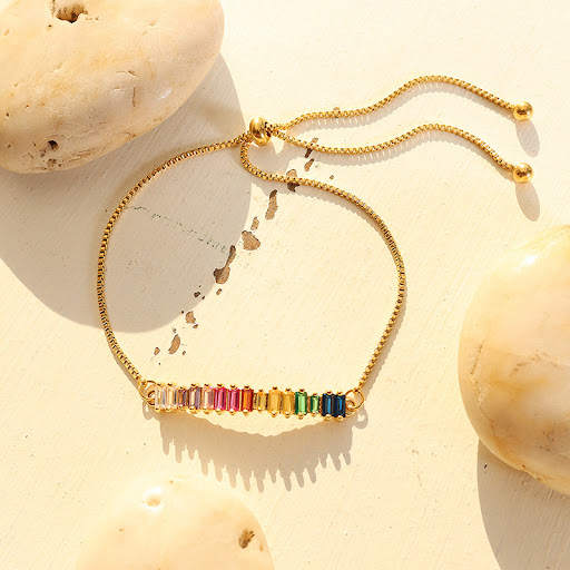 Title 2, Ins Style Neutral Color Titanium Steel Zircon B...