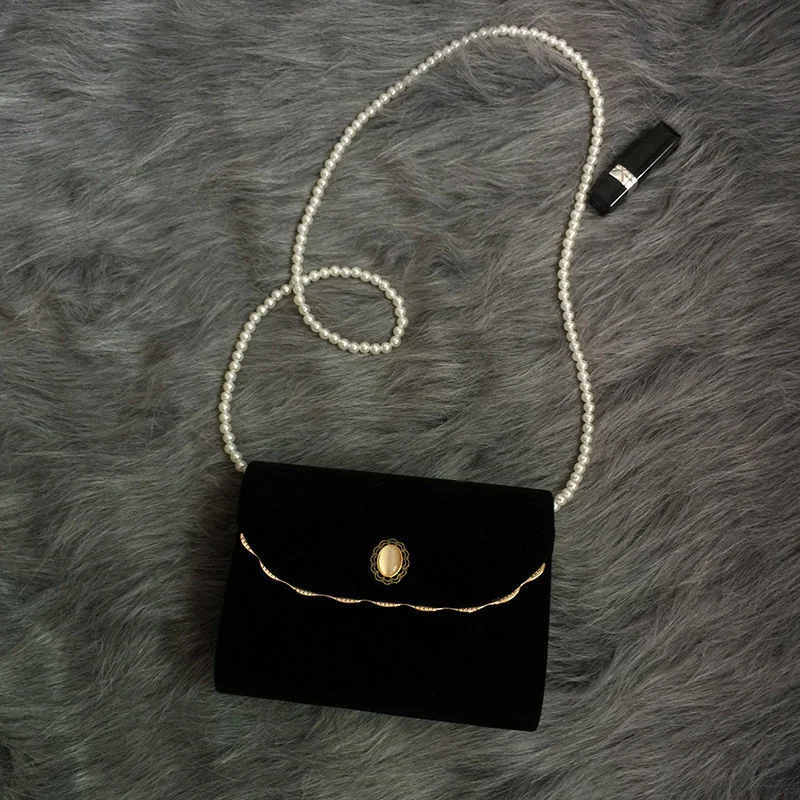 Title 2, Elegante Velvet Dinner Messenger Bag voor dames...