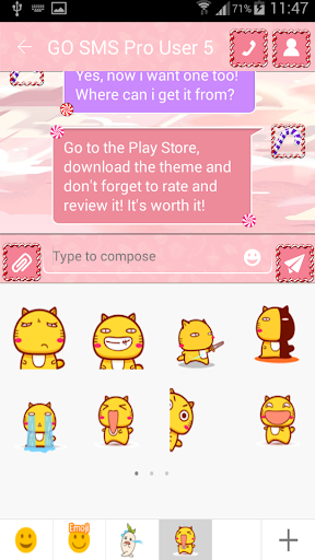 免費下載個人化APP|Candy GO SMS Theme app開箱文|APP開箱王