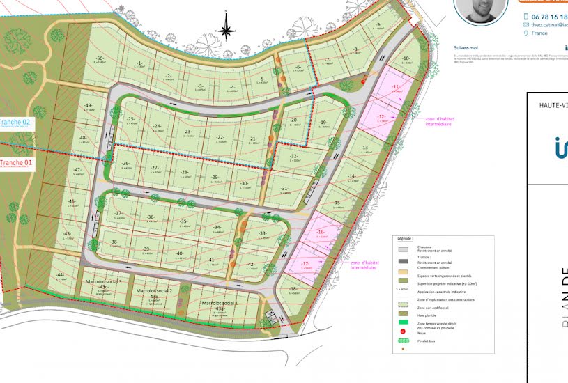  Vente Terrain à bâtir - 500m² à Limoges (87280) 