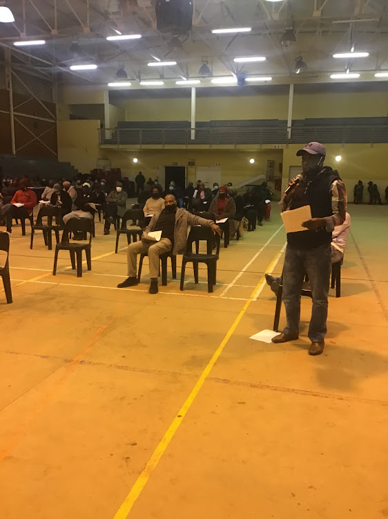 Residents from the Alex Matikinca cluster, which includes Wards 53-60, take part in one of the IDP meetings being held around Nelson Mandela Bay on Wednesday