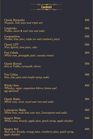 Boozer's Club menu 2