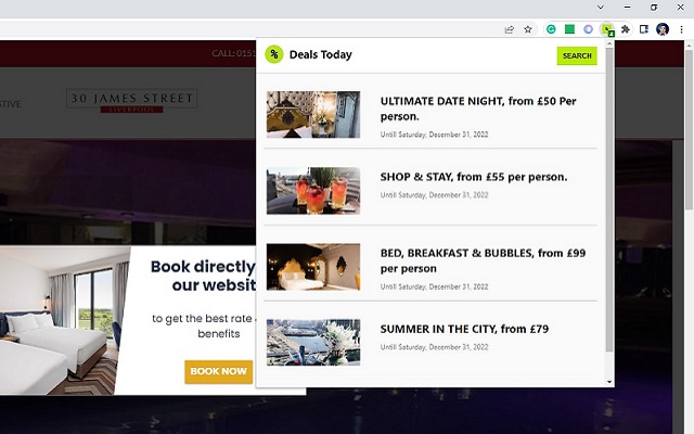 Deals Today chrome extension