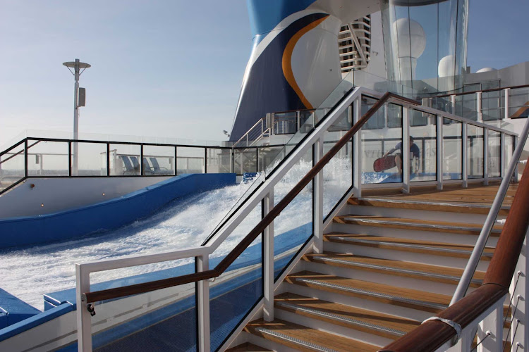 Try out your surfing skills on the FlowRider on Royal Caribbean's Quantum of the Seas.