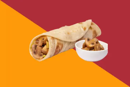 Chilli Mushroom Kathi Roll