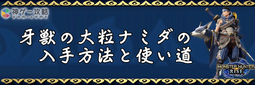 牙獣の大粒ナミダ