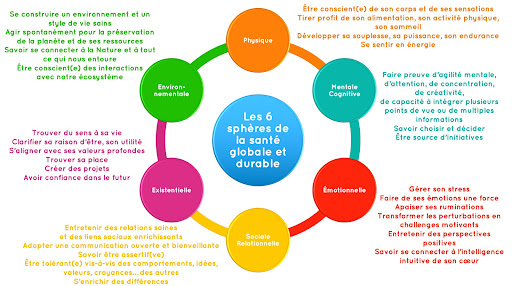 Les 6 sphères de la santé globale