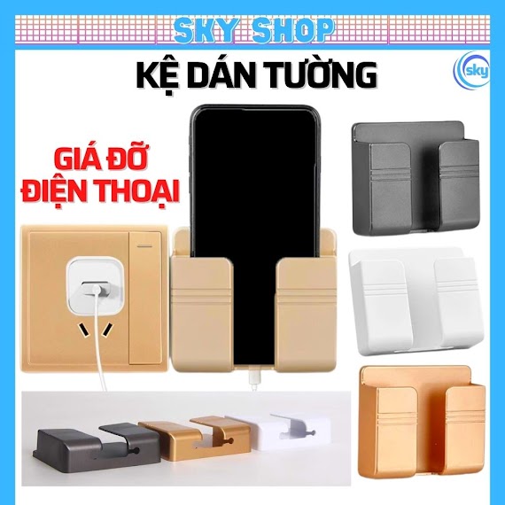 Kê Đưng Điên Thoai Dán Tường, Gia Đơ Điên Thoai Dan Tương, Để Remote Đa Năng Tiên Lợi [Sky]