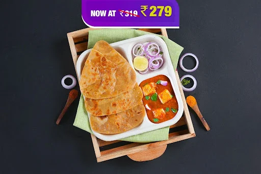 Paneer Kadhai Paratha Lunchbox