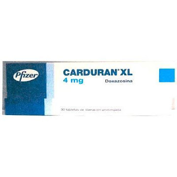 Carduran XL Doxazosina 4 mg Caja x 30 Tabletas  