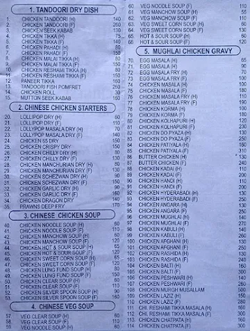 Hotel Silver Spoon menu 