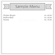 Reddy Hotel menu 1