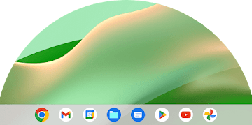 A snapshot of the ChromeOS application bar