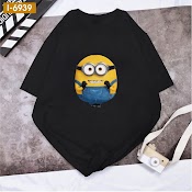 Áo Thun Nam Nữ Big Size In Hình Minion Vàng Niềng Răng Áo Cổ Tròn Cotton Mềm