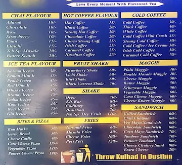 THE CHAI BAR menu 