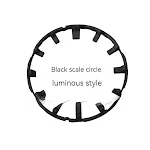 Black Scale Ring Luminous