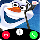 video call, chat simulator and game for snowman