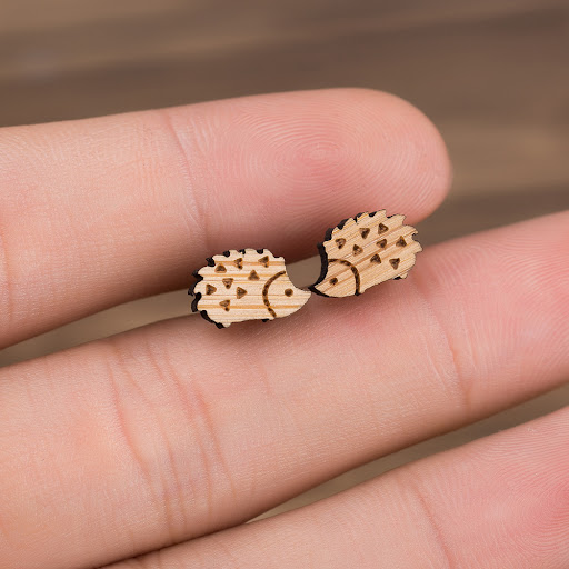 Title 4, Female Cute Fashion Hedgehog Stud Earrings with...