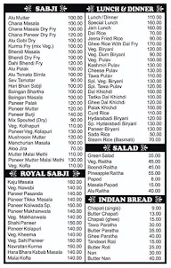 Singh's Restaurant menu 4