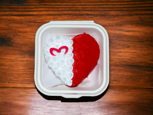 Red Velvet Heart Bento Cake (200 Gms)