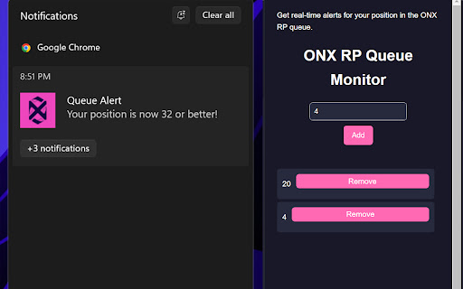 ONX RP Alerts