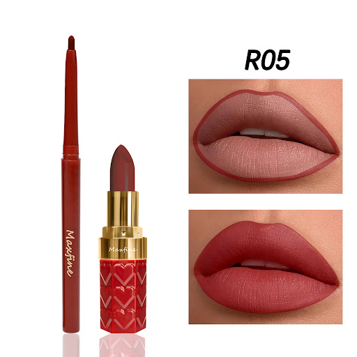 Title 5, Long Lasting Lipstick and Lip Liner Set, Transf...