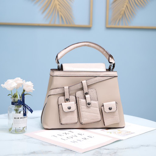 Title 6, Hand-held crossbody denim tote bag, offering st...