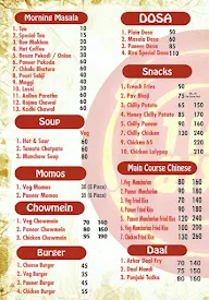 The Bira menu 1