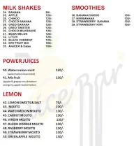 Juice Bar menu 1