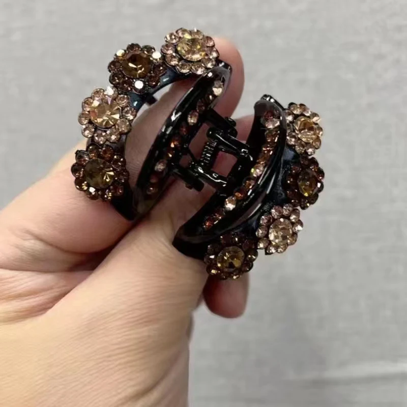 Barrettes à strass haut de gamme, ornements de tête fleuris pour femmes, subliment vos coiffures avec élégance et ajoutent une touche de luxe.