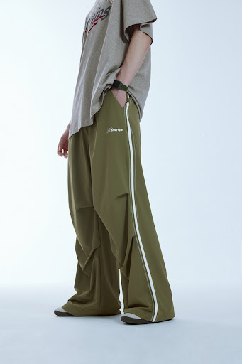 Title 11, Summer New Bright Line Side Stripe Parachute Wi...