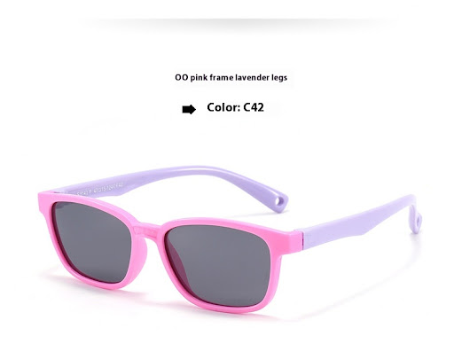 Title 14, New Square Childrens Silicone Polarized Sungla...