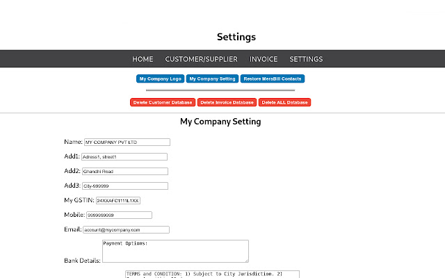 MeraBill - GST Invoice Generator