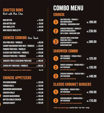 Alpha cafe menu 