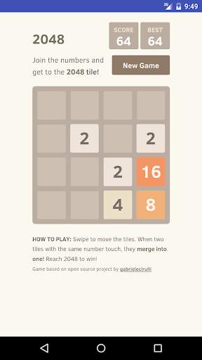 2048 Classic Math Puzzle