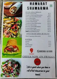 Hawarat Shawarma menu 1