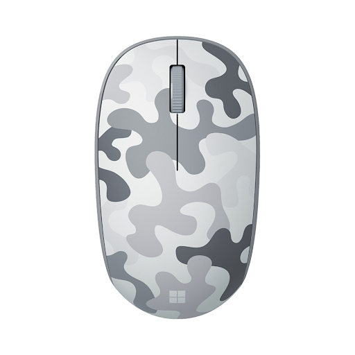 Chuột không dây Microsoft Bluetooth Camo (Xám trắng)