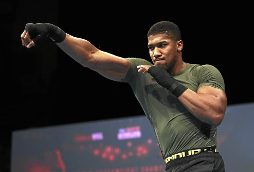 BEST IN YEARS: Heavyweight champion Anthony Joshua works out in Cardiff, UK.