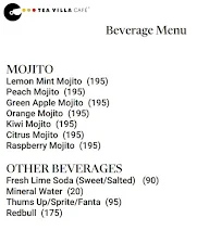 Tea Villa Cafe menu 5