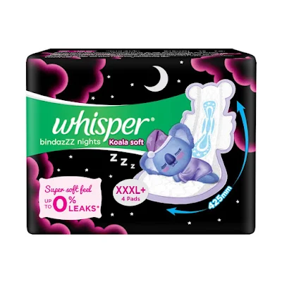 WHISPER SA/PADS KOALA NIGHTS XXXL+ 4PADS / XXXL